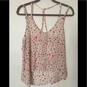 Floral Light Tank Top